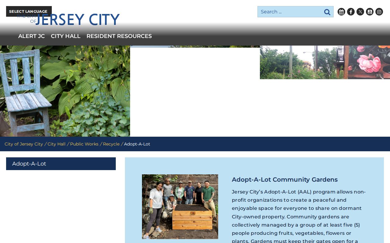 Jersey City neighbors official public community group contact examples